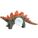 Dino World: Figura di dinosauro Stegosaurus in vinile che emette suoni, con imbottitura in cotone, di 35 cm.