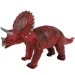 Dino World: Figura di dinosauro Triceratops in vinile con suono, imbottitura in cotone, 35 cm