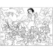 Disney Biancaneve 2 in 1 maxi puzzle da 150 pezzi e libro da colorare 70x50cm - Lisciani