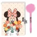 Disney: Diario segreto di Minnie Mouse con lucchetto e penna con pon-pon, 12x18 cm, 60 pagine