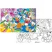 Disney DuckTales 2 in 1 puzzle da 108 pezzi e album da colorare 70x50 cm - Lisciani