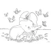 Disney Dumbo 2 in 1 maxi puzzle da 35 pezzi e album da colorare 70x50 cm - Lisciani