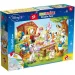Disney La famiglia di Paperino 2 in 1 maxi puzzle da 35 pezzi e album da colorare 70x50cm - Lisciani