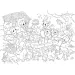 Disney La famiglia di Paperino 2 in 1 maxi puzzle da 35 pezzi e album da colorare 70x50cm - Lisciani