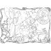 Disney Pinocchio 2 in 1 maxi puzzle da 24 pezzi e album da colorare 70x50cm - Lisciani