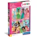 Disney+Principesse+2x60 pezzi Supercolor puzzle - Clementoni