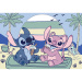 Disney Stitch - Divertimento con il gelato, puzzle da 60 pezzi - Trefl