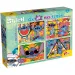 Disney Stitch 2 in 1 maxi puzzle 4x48 pezzi e album da colorare 35x25cm - Lisciani