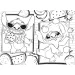 Disney Stitch 2 in 1 maxi puzzle 4x48 pezzi e album da colorare 35x25cm - Lisciani