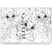 Disney Stitch 2 in 1 maxi puzzle 4x48 pezzi e album da colorare 35x25cm - Lisciani