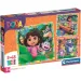 Dora l’esploratrice puzzle Supercolor 3x48 pezzi - Clementoni