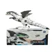 Drago elettrico bianco con luci e funzioni