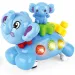 Elefante a dondolo giocattolo per bambini con effetti luminosi e sonori