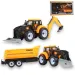 Engineering Truck: Set di macchine da lavoro in due parti con trattori e accessori