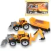 Engineering Truck: set di macchine da lavoro in 2 pezzi con trattori, rimorchio e scalpello