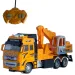 Escavatore o autogru da cantiere telecomandato RC con luci in due varianti, frequenza 27MHz, scala 1/36, 20 cm