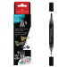 Faber-Castell: Black Edition Shake &amp; Paint doppia punta, marker nero da 3 mm e 1 mm