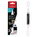Faber-Castell: Black Edition Shake &amp; Paint pennarello bianco a doppia punta 3 mm e 1 mm