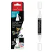 Faber-Castell: Black Edition Shake &amp; Paint pennarello bianco a doppia punta 3 mm e 1 mm