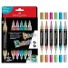 Faber-Castell: Black Edition Shake &amp; Paint set di 6 marker metallici colorati a doppia punta, 3mm e 1mm