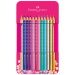 Faber-Castell: Set di 12 matite colorate Sparkle in elegante scatola di metallo