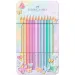 Faber-Castell: Set di 12 matite colorate pastello Sparkle in scatola di metallo