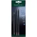 Faber-Castell: Set di 3 penne a sfera Poly Ball nere con matita in grafite
