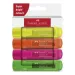Faber-Castell: Set di 4 evidenziatori fluorescenti neon 1546