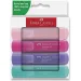 Faber-Castell: Set di 4 evidenziatori in colori pastello, modello 1546