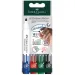 Faber-Castell: Set di 4 pennarelli per lavagna colorati