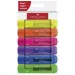 Faber-Castell: Set di 6 evidenziatori fluorescenti neon 1546