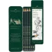 Faber-Castell: Set di 6 matite di grafite Castell 9000 in scatola di metallo