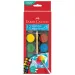 Faber-Castell: Set di acquerelli 12 pezzi con dischi da 30 mm