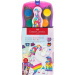 Faber-Castell: Set di acquerelli Connector 12 pezzi con palette componibili, a tema unicorno