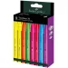 Faber-Castell: Set di evidenziatori Textliner 38 con colori fluorescenti, confezione da 8 pezzi