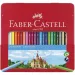 Faber-Castell: Set di matite colorate da 24 pezzi in scatola di metallo