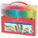 Faber-Castell: Set di pennarelli Connector – confezione da 80 pezzi in un pratico contenitore di plastica