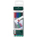 Faber-Castell: Set di pennarelli per pellicole Multimark M – 4 pezzi