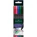 Faber-Castell: Set di penne a punta fine Grip 0,4mm, confezione da 5 pezzi