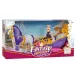 Fantasy Carriage Carrozza aperta fiabesca con cavallo e bambola