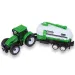 Farm Truck: Set trattore verde a due pezzi con rimorchio
