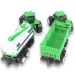 Farm Truck: Set trattore verde a due pezzi con rimorchio