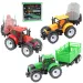 Farmer Truck: Set di 3 trattori agricoli con rimorchio 28cm