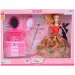 Fashion Girl: Set bambola alla moda con toletta e pettine da 30 cm