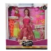 Fashion Girl: Set bambola e bambino con bicicletta e accessori 28 cm