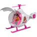 Fashion Sport Car: Set auto sportiva rosa con luci e suoni, con elicottero