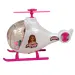 Fashion Sport Car: Set auto sportiva rosa con luci e suoni, con elicottero