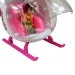 Fashion Sport Car: Set auto sportiva rosa con luci e suoni, con elicottero