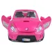 Fashion Sport Car: Set auto sportiva rosa con luci e suoni, con elicottero