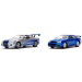 Fast &amp; Furious: Confezione doppia – Nissan Skyline GT‑R R34 di Brian, set da 2 modellini auto in scala 1:32 – Jada Toys